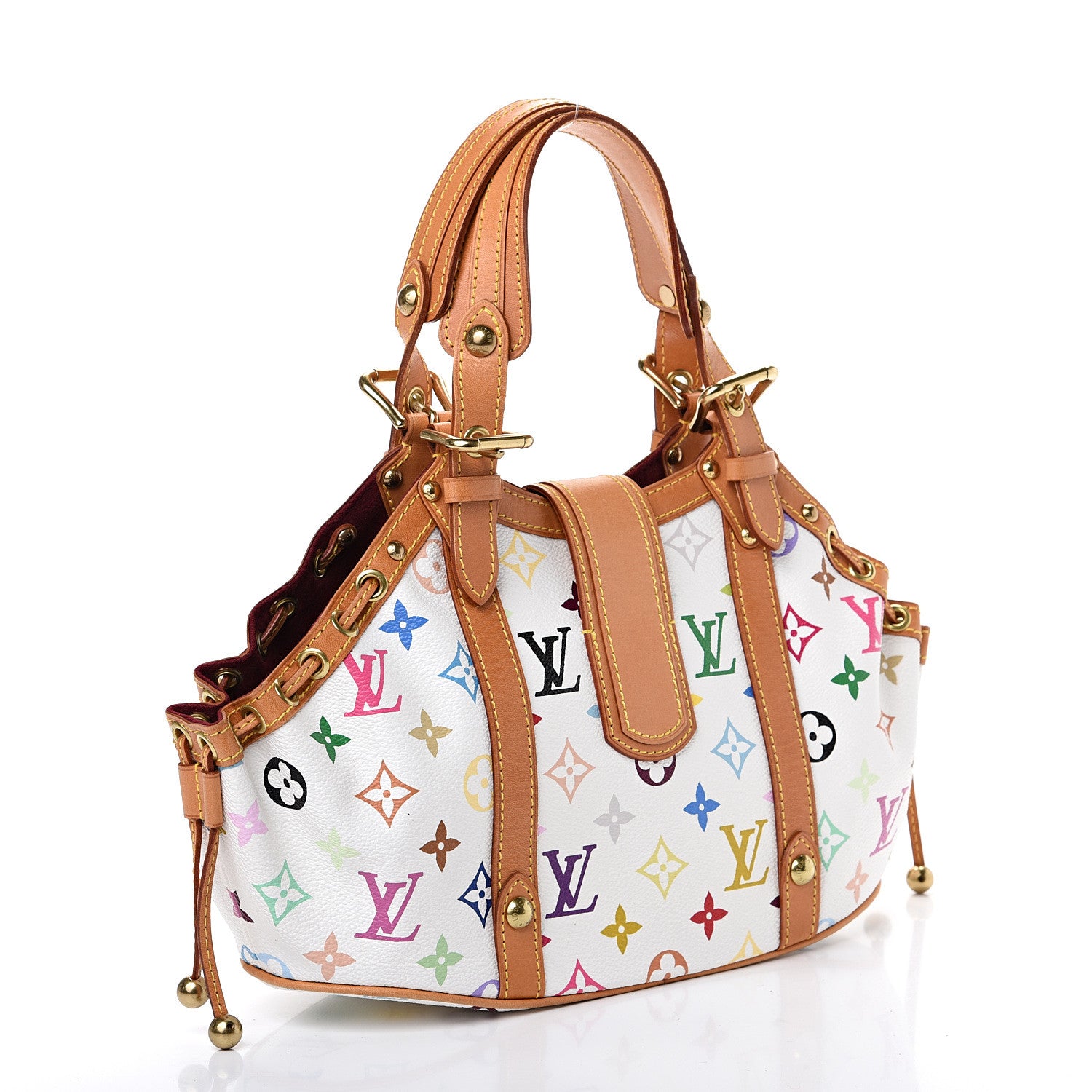 Louis Vuitton Monogram Multicolor Theda GM White 2 of 11
