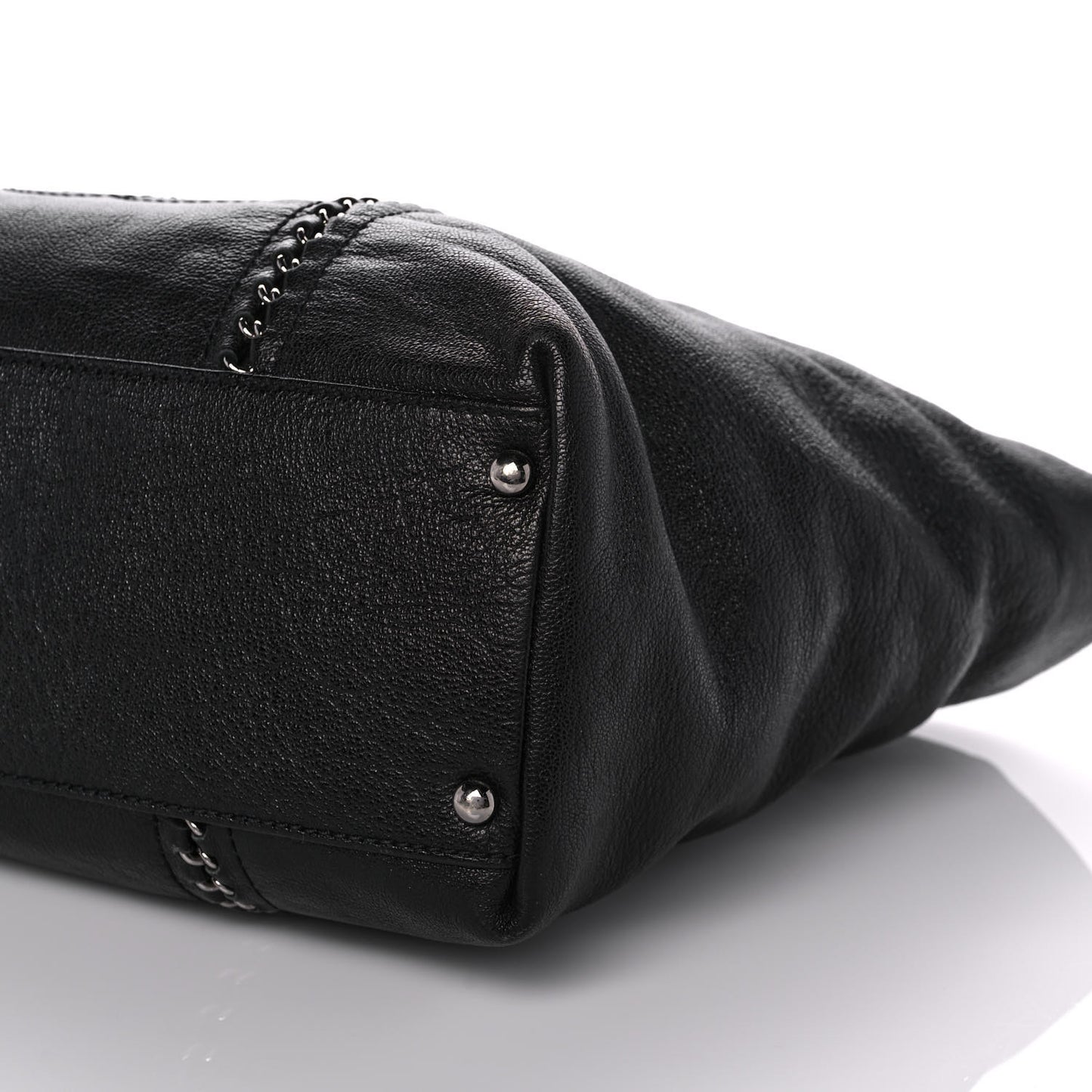 Deerskin Luxe Ligne Tote Black