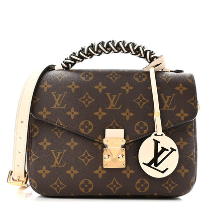 Louis Vuitton Monogram Braided Pochette Metis Creme Beige 1 of 9