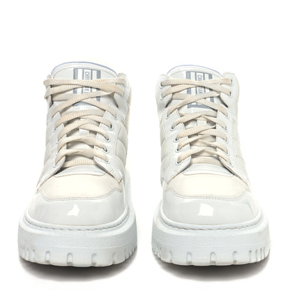 Christian Dior Nylon Fabric Womens D-Player High Top Sneakers 39.5 White 2 of 10