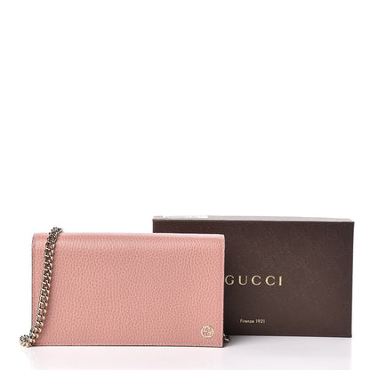Gucci Dollar Calfskin Medium Betty Chain Wallet Soft Pink 11 of 11