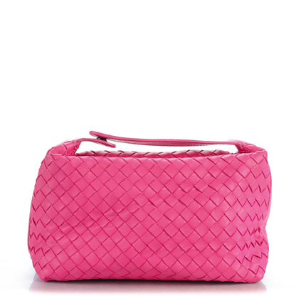 Bottega Veneta Nappa Intrecciato Cosmetic Case Pink 1 of 8
