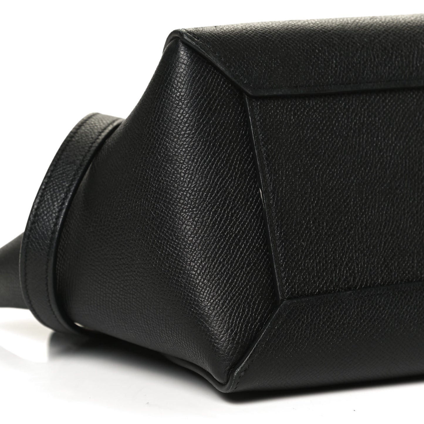 Grained Calfskin Micro Belt Bag Black