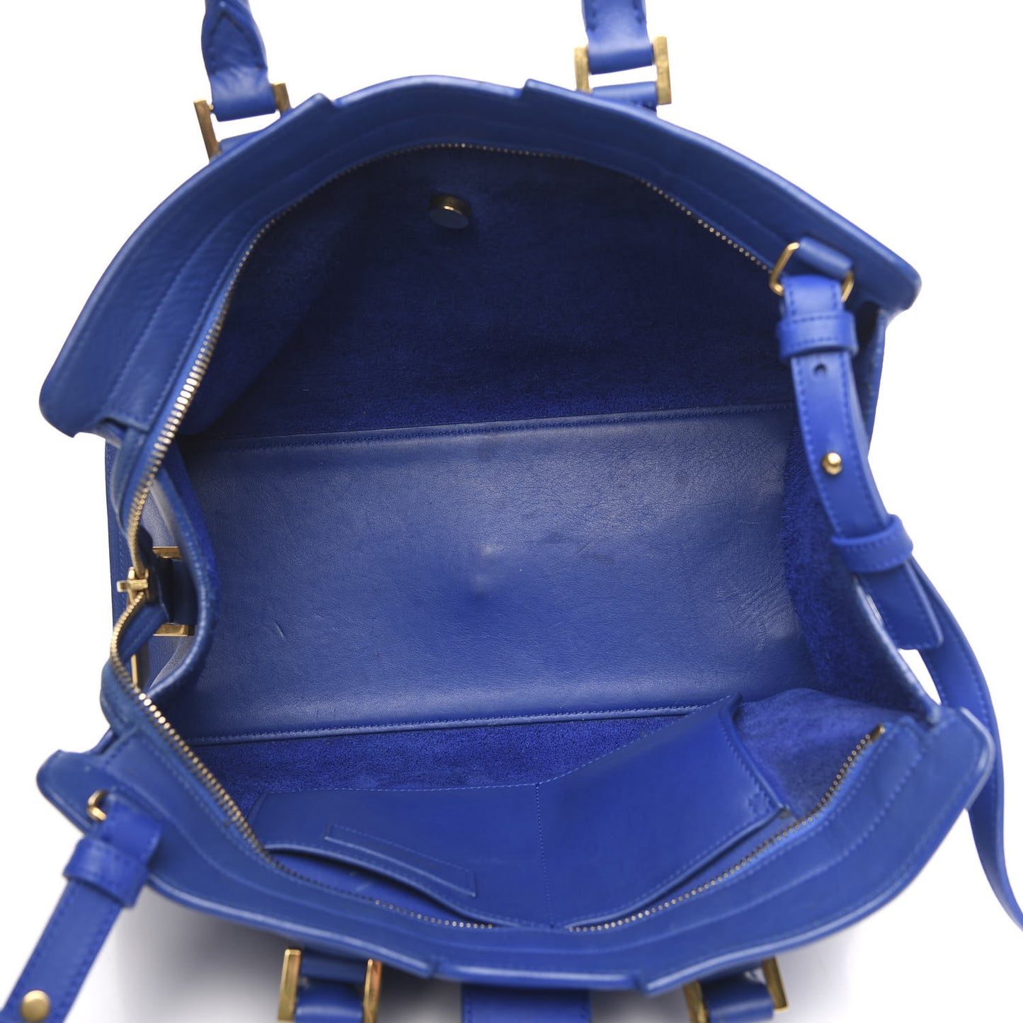 Calfskin Small Classic Y Cabas Royal Blue