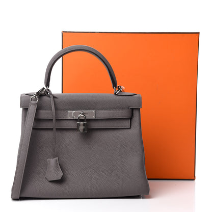 Hermes Togo Kelly Retourne 28 Etain 11 of 11