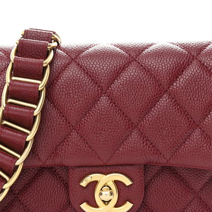 Chanel Caviar Quilted Mini Chain Soul Flap Burgundy 8 of 10