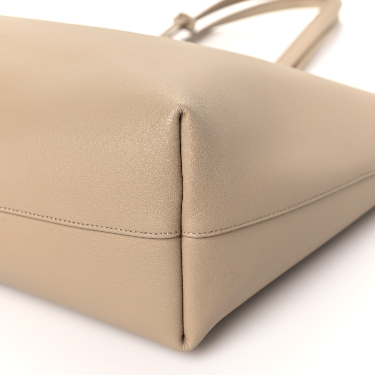Saint Laurent Calfskin Large Shopping Tote Dark Toffee 10 of 10