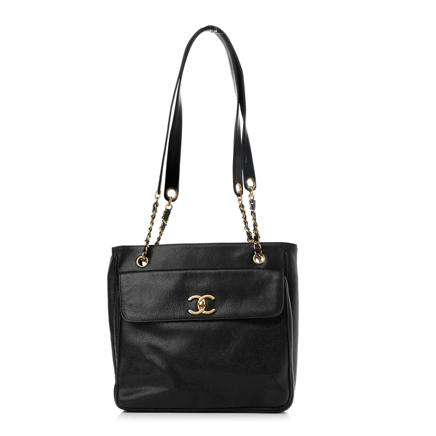 Caviar CC Shoulder Bag Black