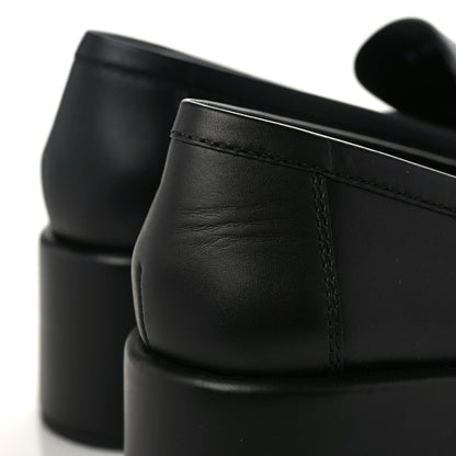 Chanel Calfskin CC Platform Loafers 40 Black 6 of 11