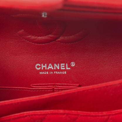 Chanel Jersey Quilted Medium Double Flap Red 6 of 10