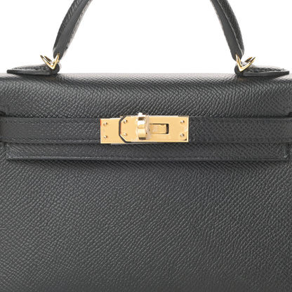 Hermes Epsom Mini Kelly Sellier 20 Black 8 of 11