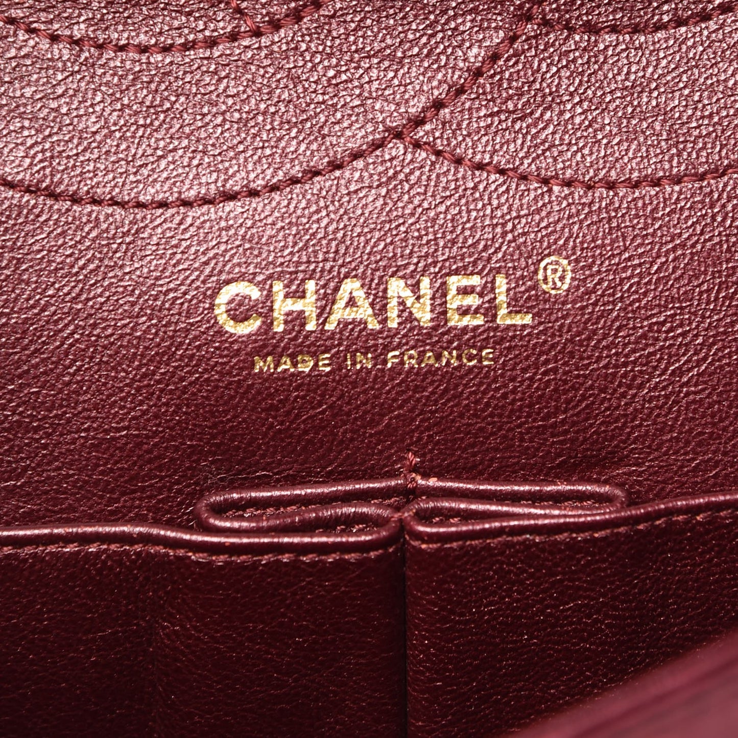 Metallic Aged Calfskin 2.55 Reissue 227 Flap Dark Red