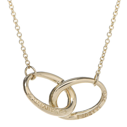 Tiffany 18K Yellow Gold Elsa Peretti Interlocking Ovals Pendant Necklace 5 of 7