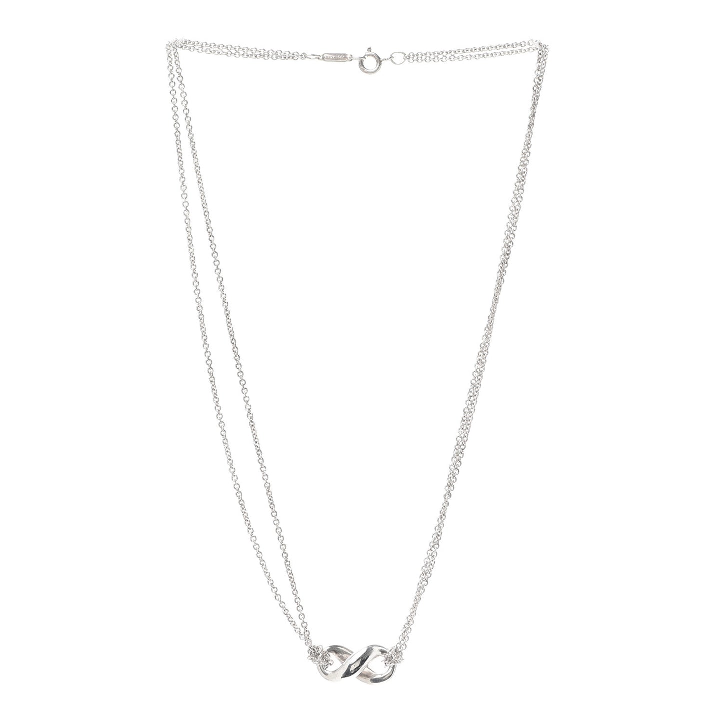Sterling Silver Figure 8 Pendant Necklace