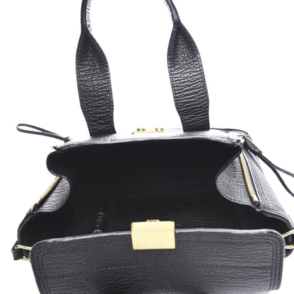 3.1 Phillip Lim 3.1 Textured Calfskin Mini Pashli Satchel Black 4 of 10