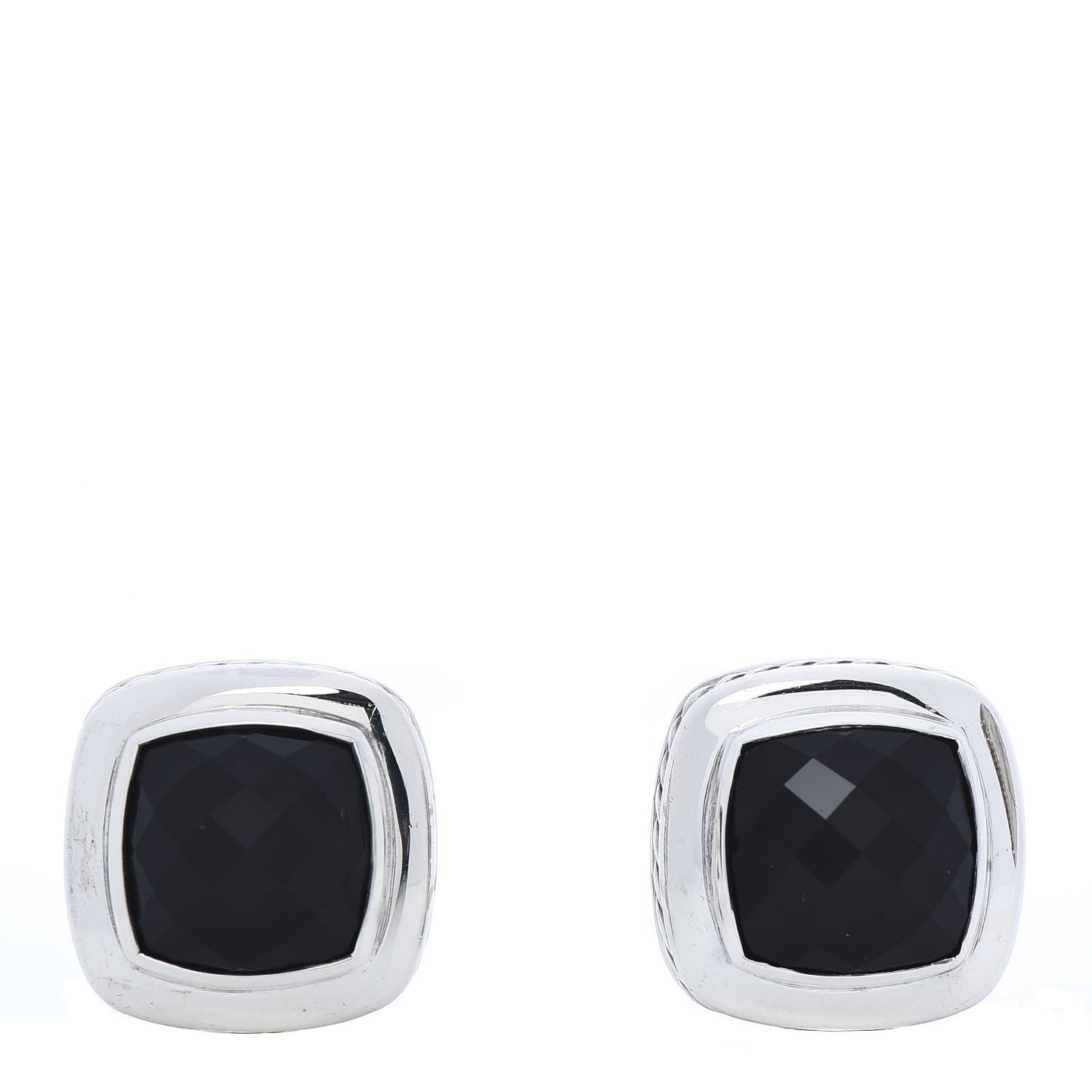 Sterling Silver Black Onyx 11mm Albion Earrings
