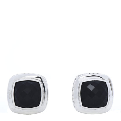 David Yurman Sterling Silver Black Onyx 11mm Albion Earrings 1 of 4