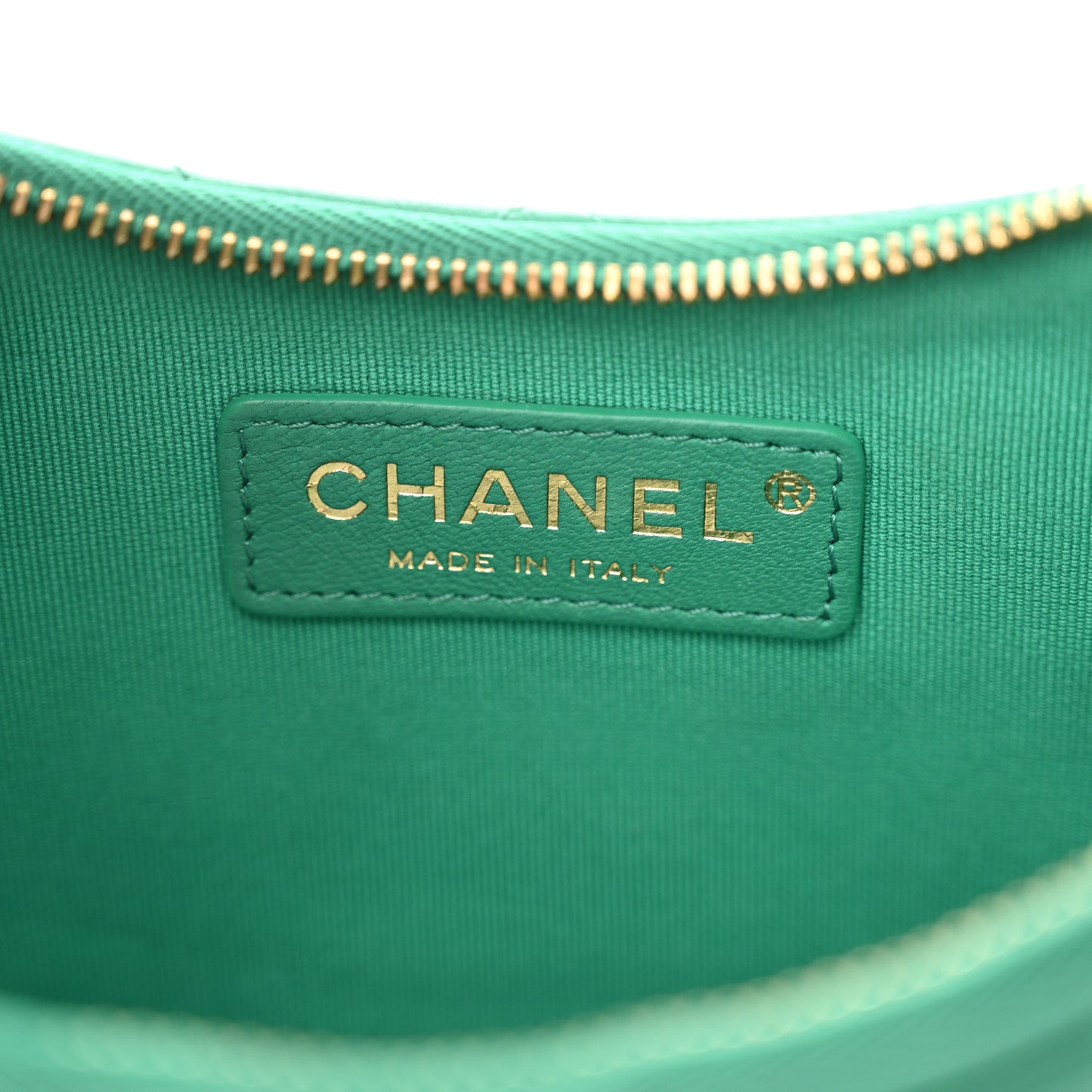 Lambskin Quilted Small Hobo Bag Green