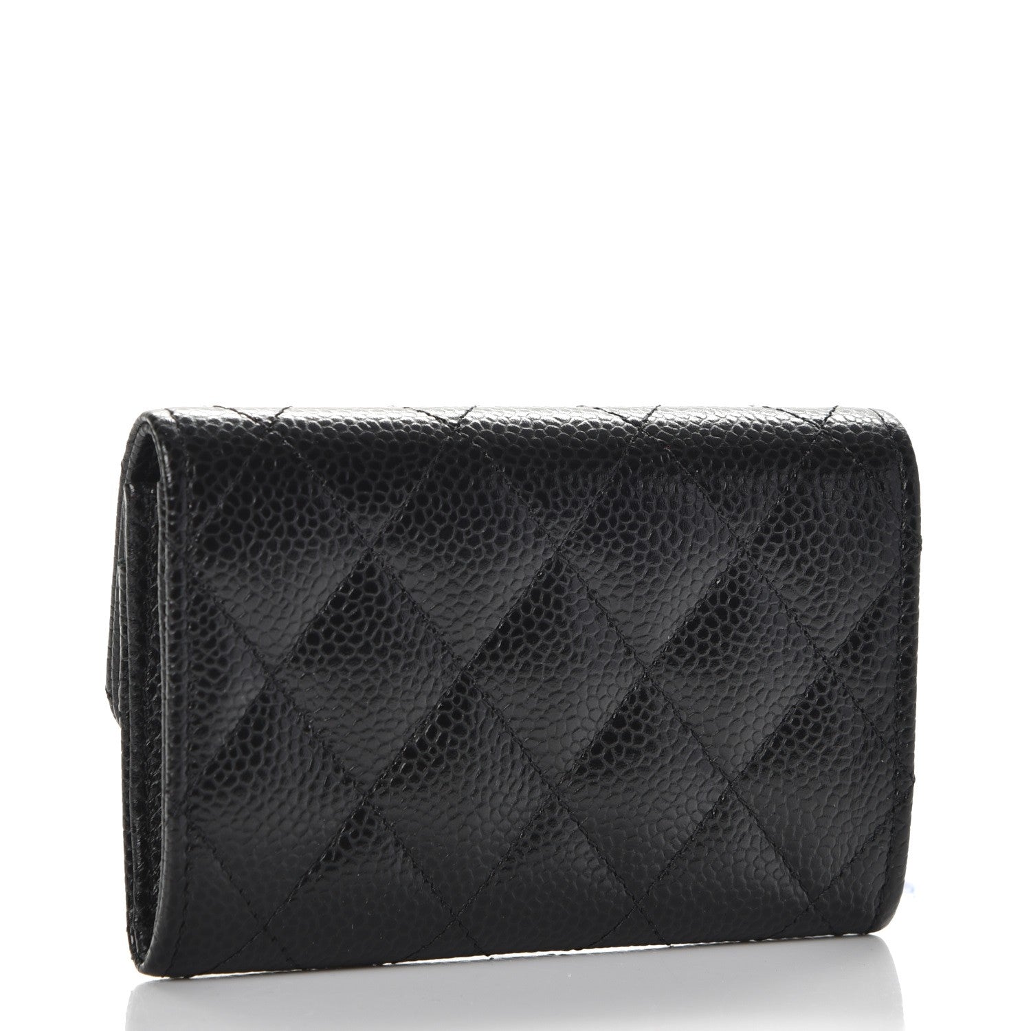Chanel Caviar Quilted Flap Card Holder Black 3 of 8