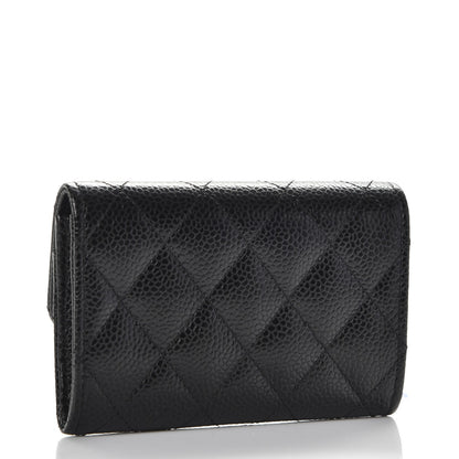 Chanel Caviar Quilted Flap Card Holder Black 3 of 8