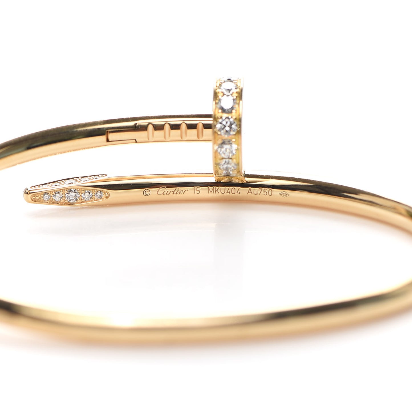 18K Yellow Gold Diamond Juste Un Clou Bracelet 15