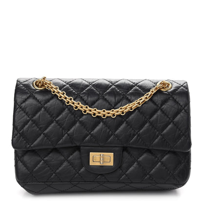 Chanel Aged Calfskin Quilted 2.55 Reissue 225 Flap Black 1 of 9