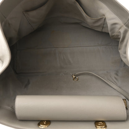 Chanel Bullskin Stitched Large Shopping Bag Grey 5 of 11