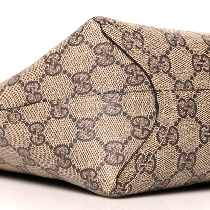 Gucci Textured Calfskin Monogram Small Reversible GG Tote Dark Cipria 8 of 15
