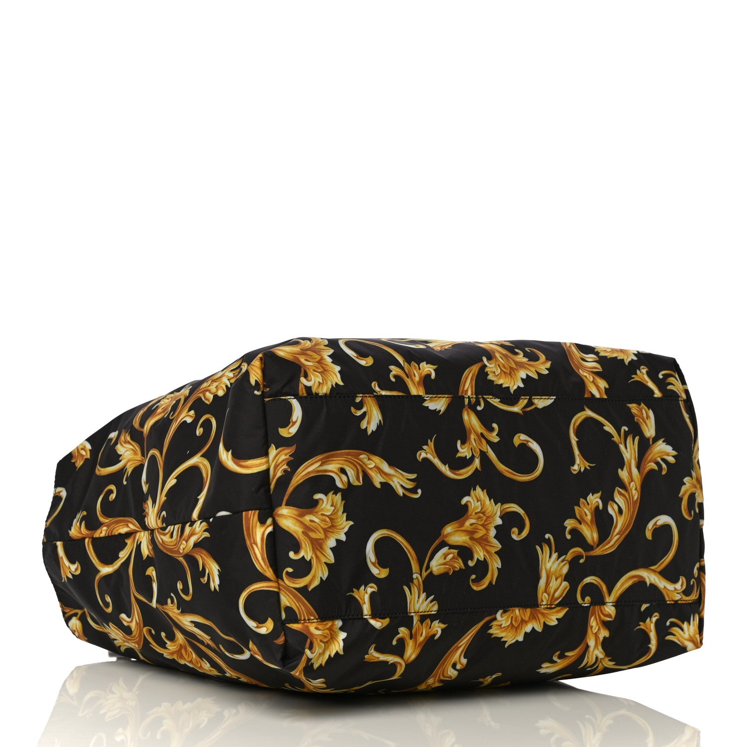 Versace Nylon Baroque Print Tote Black 5 of 10