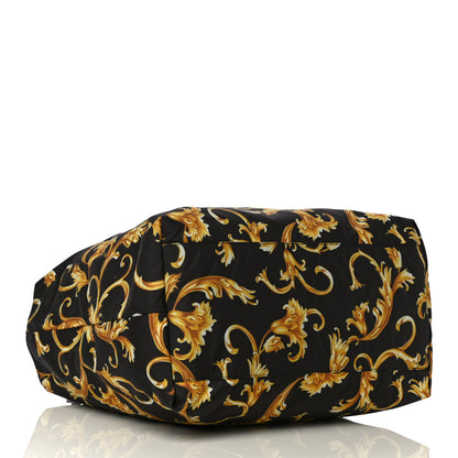 Versace Nylon Baroque Print Tote Black 5 of 10