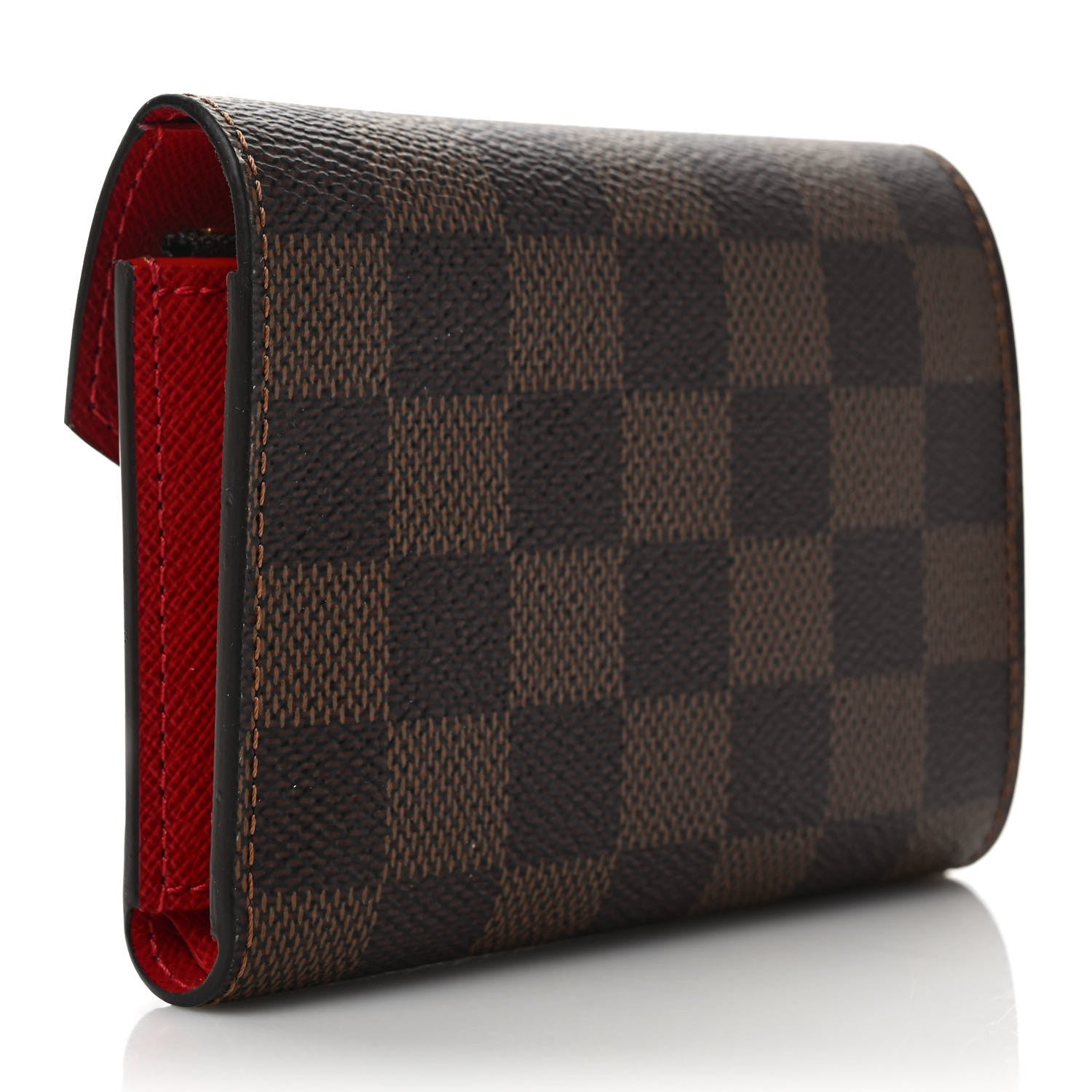 Louis Vuitton Damier Ebene Victorine Wallet Cherry 3 of 7