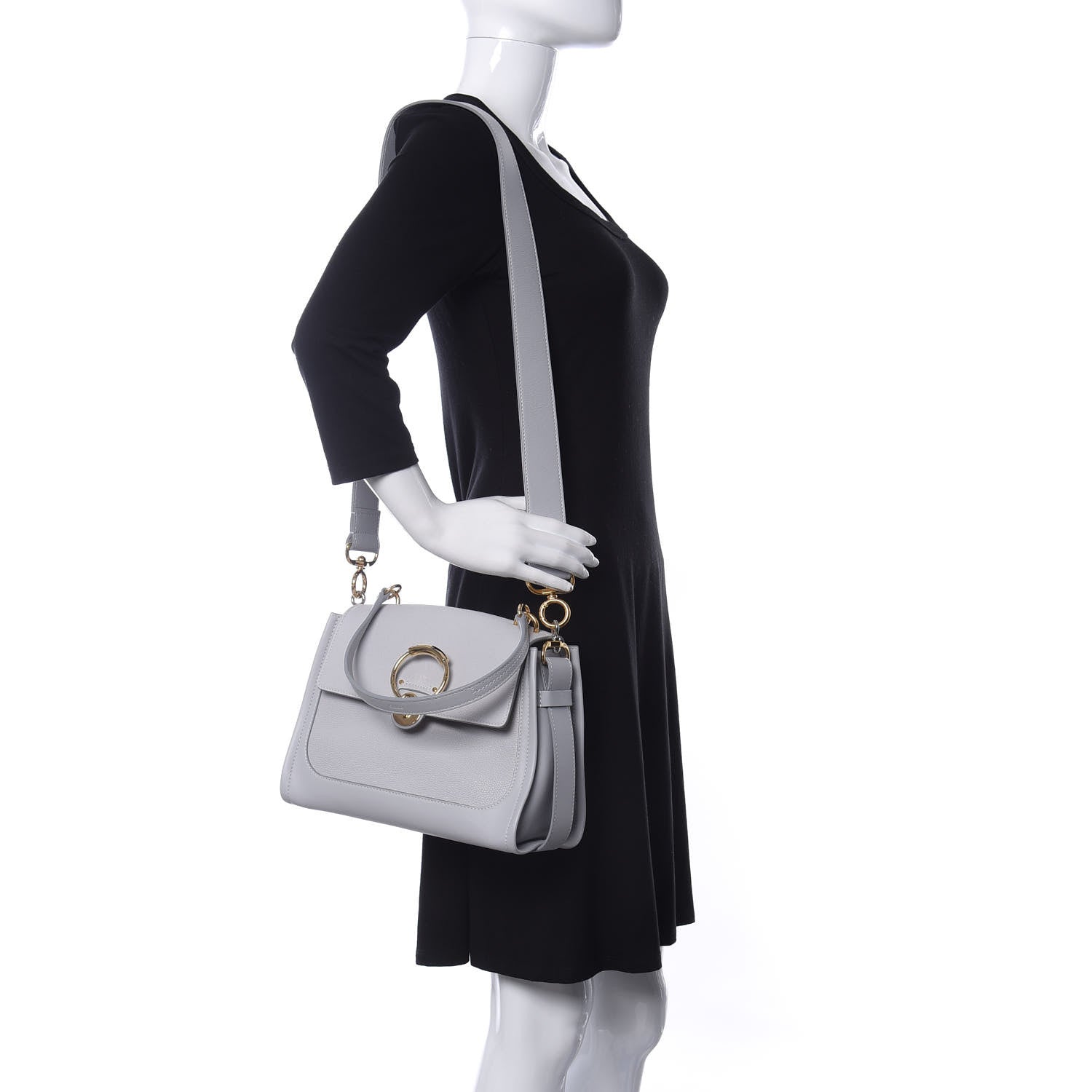 Chloe Calfskin Small Tess Day Bag Light Cloud 2 of 9