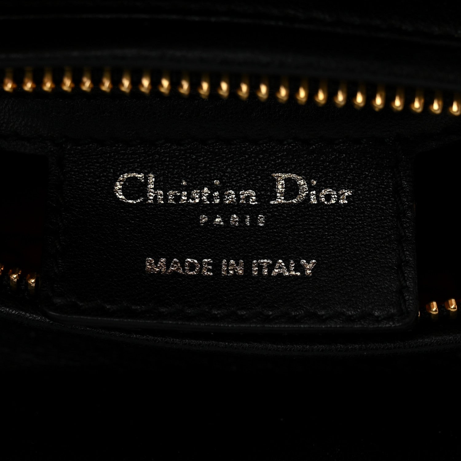Christian Dior Lambskin Cannage Medium Lady Dior Black 6 of 10