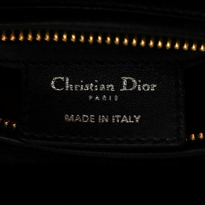 Christian Dior Lambskin Cannage Medium Lady Dior Black 6 of 10