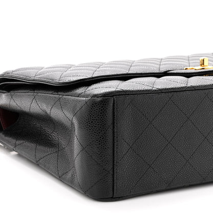 Chanel Caviar Quilted Maxi Double Flap Black 9 of 10
