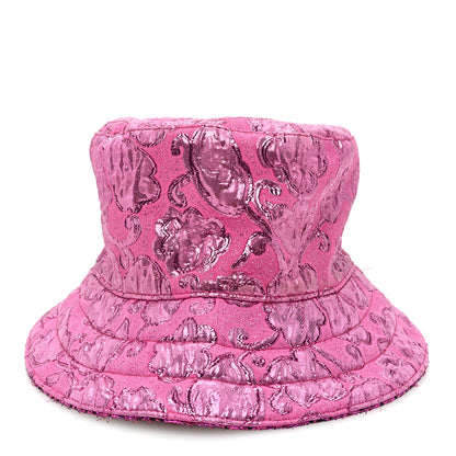 Gucci Canvas Lame GG Monogram Reversible Bucket Hat Fuxia Pink 10 of 13