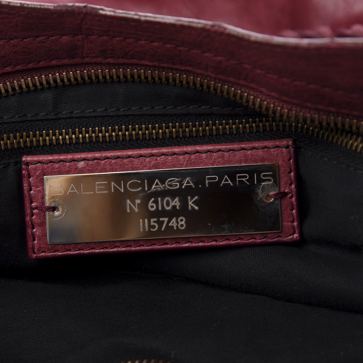 Balenciaga Agneau Classic Hardware City Cassis 8 of 10