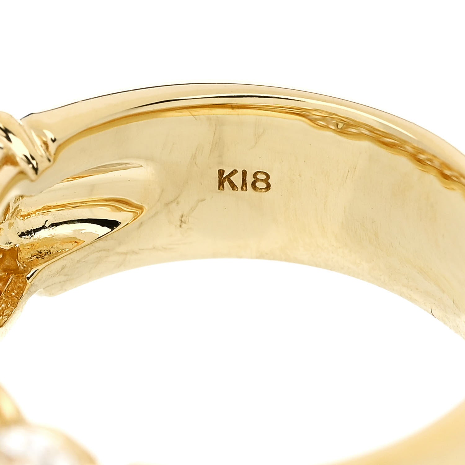 Parker & West by FASHIONPHILE 18K Yellow Gold Diamond 1.53ctw Band Ring 53 6.5 9 of 9