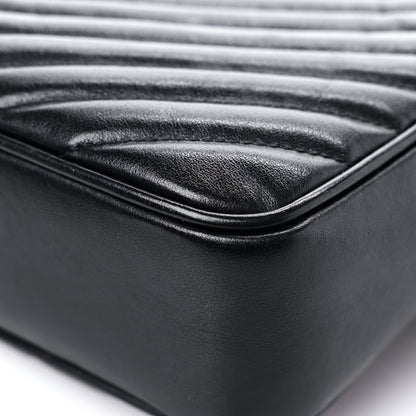 Saint Laurent Calfskin Matelasse Monogram Lou Camera Bag Black 11 of 17