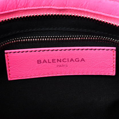 Balenciaga Agneau Classic Silver Hardware S City Rose Fluo 9 of 11
