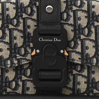 Christian Dior Grained Calfskin Oblique Gallop Sling Bag Black 8 of 11