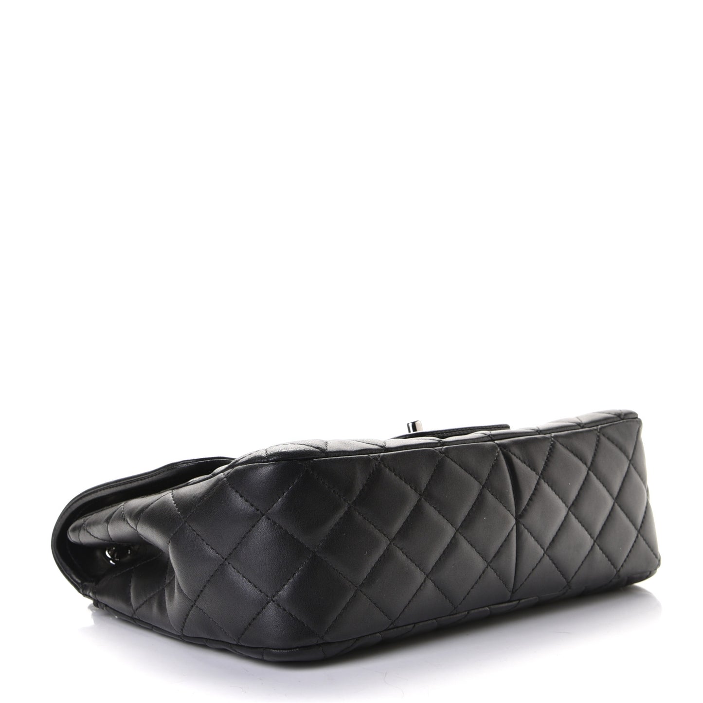 Lambskin Quilted Elementary Chic Flap Black