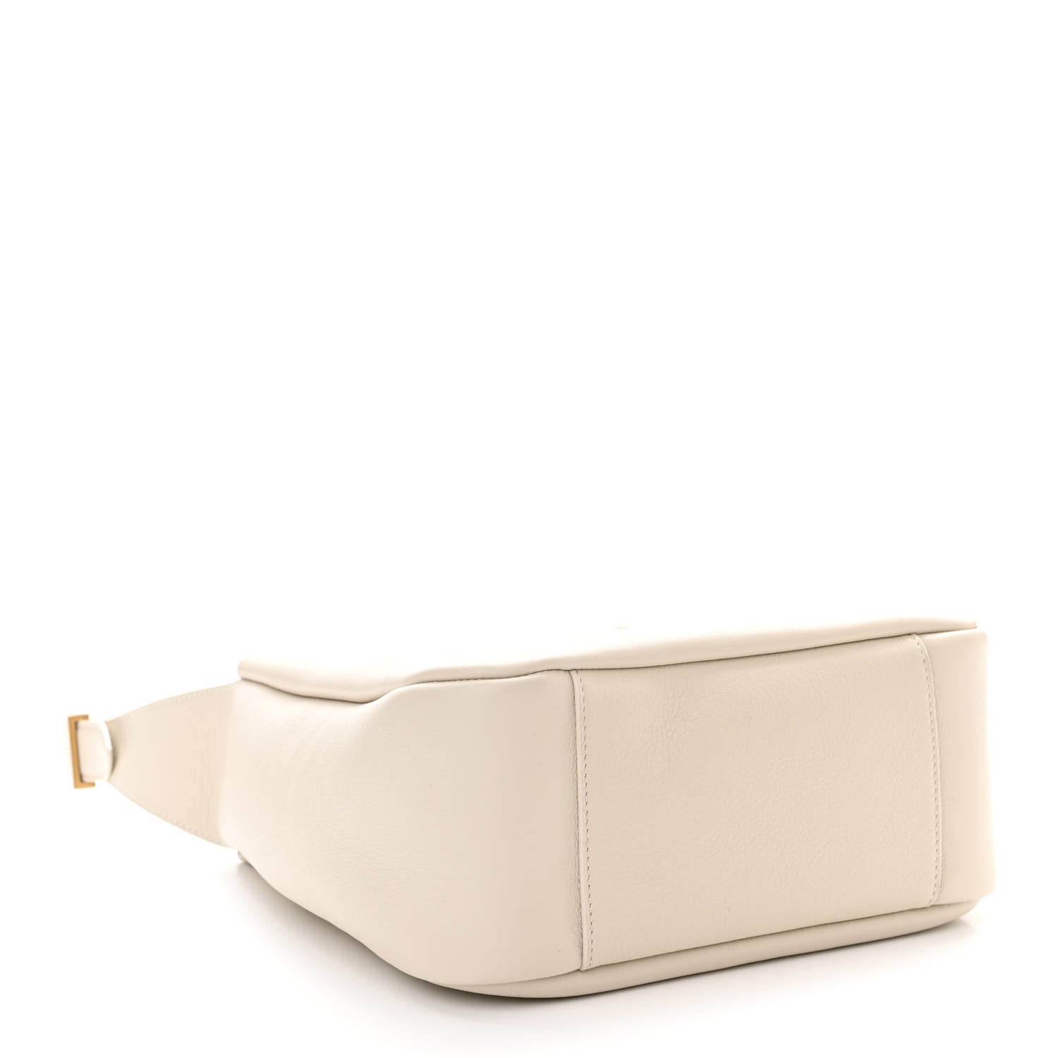 Saint Laurent Smooth Calfskin Small Le 5 A 7 Soft Hobo Blanc Vintage 4 of 10