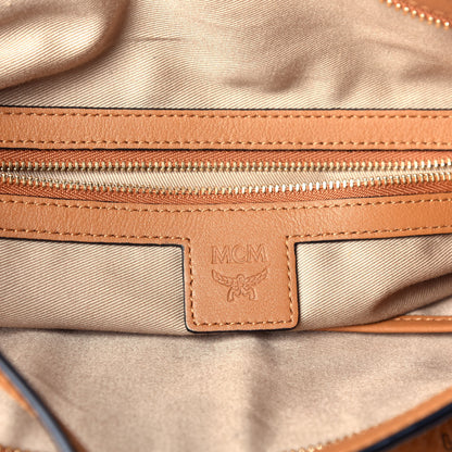 MCM Visetos Medium Klara Hobo Cognac 7 of 9