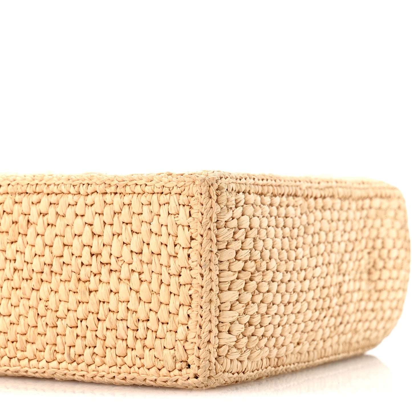 Raffia Paula's Ibiza Small Font Tote Natural Tan