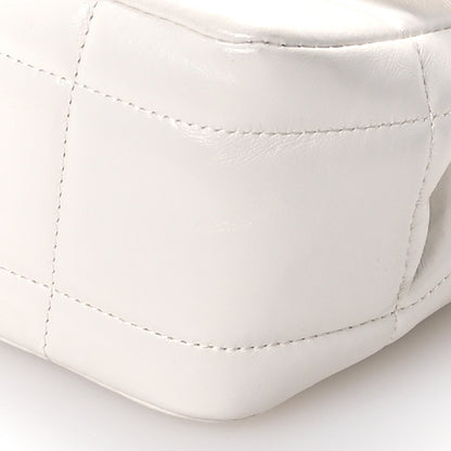 Chanel Lambskin Resin Crystal Square Quilted Monacoco Mini Square Flap White 10 of 10
