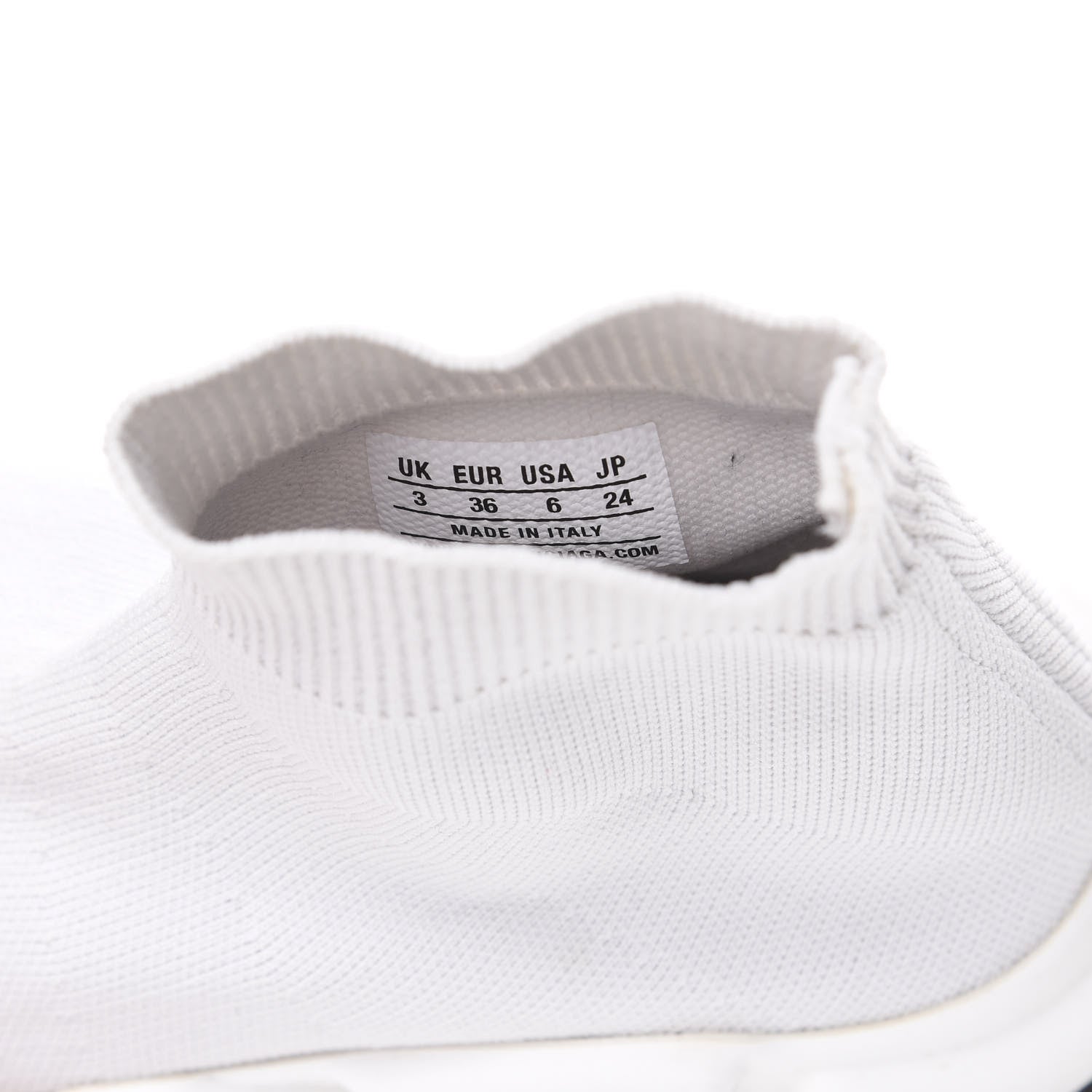 Balenciaga Neoprene Knit Womens Speed Sneakers 36 White 8 of 8