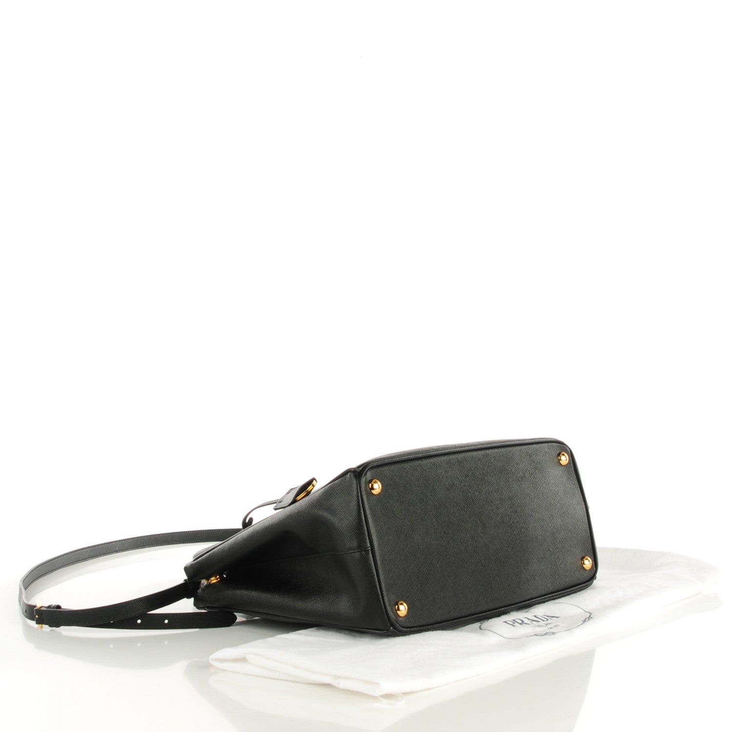 Prada Saffiano Medium Galleria Double Zip Tote Black 5 of 10