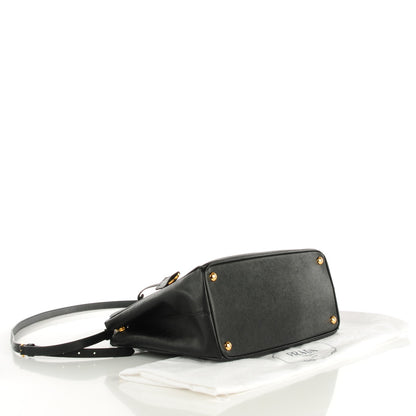 Prada Saffiano Medium Galleria Double Zip Tote Black 5 of 10