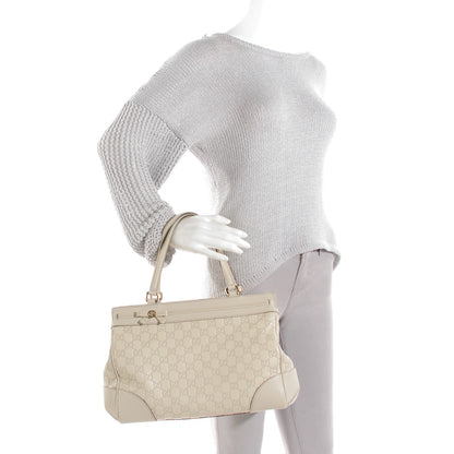Gucci Guccissima Medium Mayfair Tote Off White 2 of 7